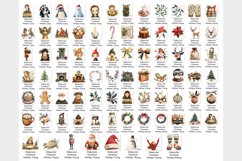 80 Watercolor Christmas Holiday PNG Clip Arts Product Image 10
