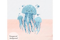 80 Watercolor Sea Ocean Underwater PNG Clip Arts Product Image 2