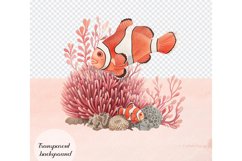 80 Watercolor Sea Ocean Underwater PNG Clip Arts Product Image 6