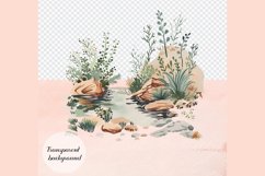 80 Watercolor Woodland Forest Animals Cottage PNG Clip Arts Product Image 4