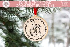 Round Christmas Ornament SVG Bundle #3 | Christmas Quote SVG Product Image 9