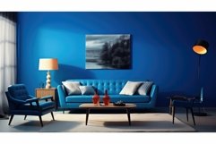 sleek blue painted wall Product Image 1