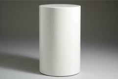 Minimalist white cylinder on a gray background Product Image 1