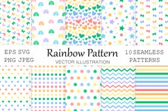 Rainbow pattern. Dots pattern. Abstract pattern Product Image 1