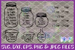 Kitchen Measurement Chart SVG - Free Design of The Week Product Image 2