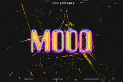 Vibrant Mood Text Graphic for Design Projects Product Image 1