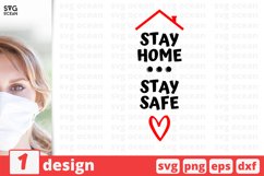 QUARANTINE STAY HOME QUOTE SVG, stay home svg, saying Product Image 1