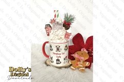 Christmas Cat Print Mug Wrap PNG Product Image 3
