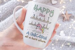 Happy like a unicorn at a horn store SVG Illustration. Product Image 4