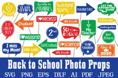 Back to School Photo Booth Props - SVG Cut Files and Clipart Product Image 1