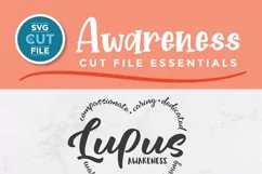 Lupus svg - a lupus awareness svg with heart for crafters Product Image 5