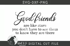 Good Friends Are Like Stars SVG, Friendship SVG Product Image 2