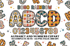 BOHO RAINBOW Alphabet A-Z Numbers Classroom Decor Product Image 1