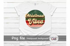 Retro Christmas Vibes Sublimation Downloads PNG Vintage 1970 Product Image 2
