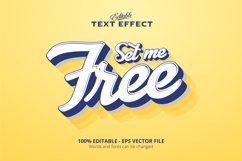 Editable text effect, Set me Free text effect Product Image 1