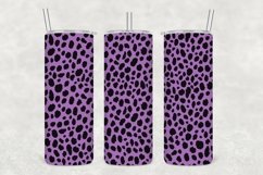 Purple Leopard Pattern Tumbler Sublimation Product Image 1