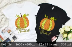 Thanksgiving Set of 3 Pumpkins, Sublimation Designs Product Image 1