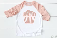 Oh So Sweet Svg, Cupcake Svg, T-shirt Design, Cricut Svg Product Image 1