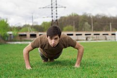 The guy goes in for sports in the open air. Product Image 1
