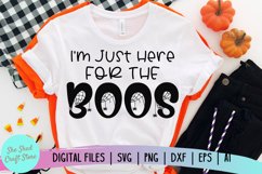 Halloween SVG, I&#039;m Just Here For The Boos SVG, Boos SVG Product Image 2