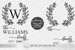 Family Monogram SVG | Farmhouse Last Name Sign SVG Product Image 2