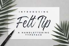 Web Font Felt Tip Product Image 1