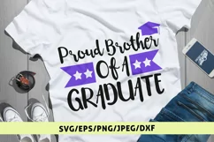 Proud Brother Of A Graduate - Graduation SVG EPS DXF PNG Product Image 1