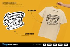 Thanks Giving Lettering Badge Product Image 1