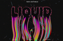 Vibrant Liquid Text Effect Graphic Design Product Image 1