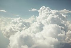 Majestic cumulus clouds from above Product Image 1