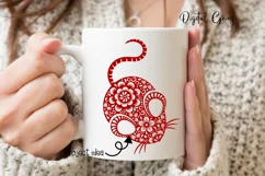 Rat, Chinese new year 2020 SVG / DXF / EPS / PNG files Product Image 5