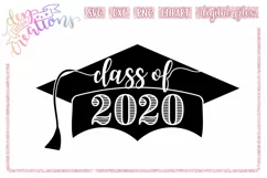 Class of 2020 Grad Cap - SVG DXF PNG Digital files Product Image 1