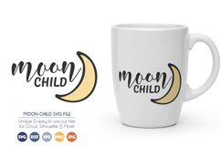 Moon Child - Hippie, Boho SVG Cut Files Product Image 1