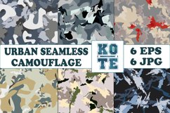 6 Seamless Military Urban Camouflage Product Image 1