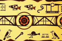 Egyptian Pattern Background Product Image 1