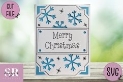 Christmas insert card design| Paper cutting | Cricut Joy svg Product Image 2