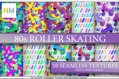 80s Roller Skating Seamless Textures Product Image 1