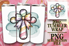 Cozy vibes 20oz tumbler wrap, Cross and Bow Product Image 1