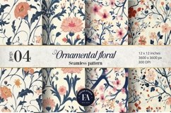 Ornamental Floral Pattern| Elegant Floral Texture Product Image 1