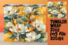 Elegant Blossom Bonanza Sublimation Tumbler Wraps - 20oz Product Image 1