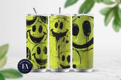 Black Smiley Face Digital Paper | Street graffiti Pattern Product Image 2