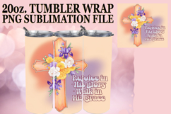 Bright love 20oz tumbler wrap, Cross Product Image 1