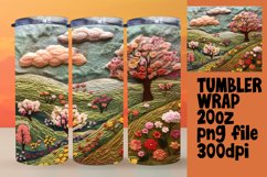 Stunning 3D Summer Wrap for Tumblers Design Product Image 1