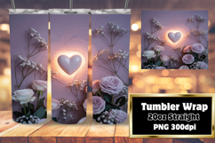CLASSY 20oz Tumbler Design for Home , 3D Heart Product Image 1
