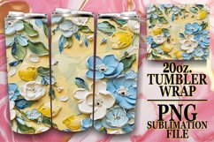 3D Blooming Flower Tumbler Wrap Product Image 1