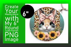 Dynamic Round Design for Keychains , Cute Animals Product Image 1