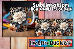 Joyful evenings 11oz 15oz sublimation wrap, Leopard Prints Product Image 1