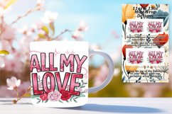 Enchanting 15oz Mug Wrap Png Template , Valentines Product Image 1