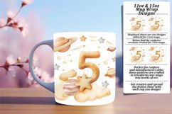 Cosmic Reverie: Sublimation Mug Wrap Art 11oz/15oz Product Image 1