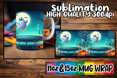 Serene sunsets 11oz 15oz sublimation wrap, Ghost Product Image 1